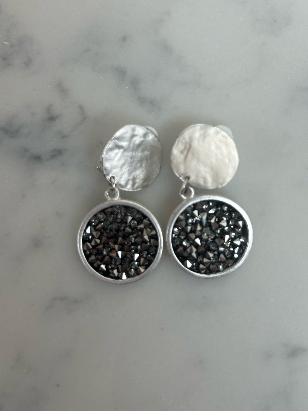 Karine Sultan Crystal Clip On Earrings
